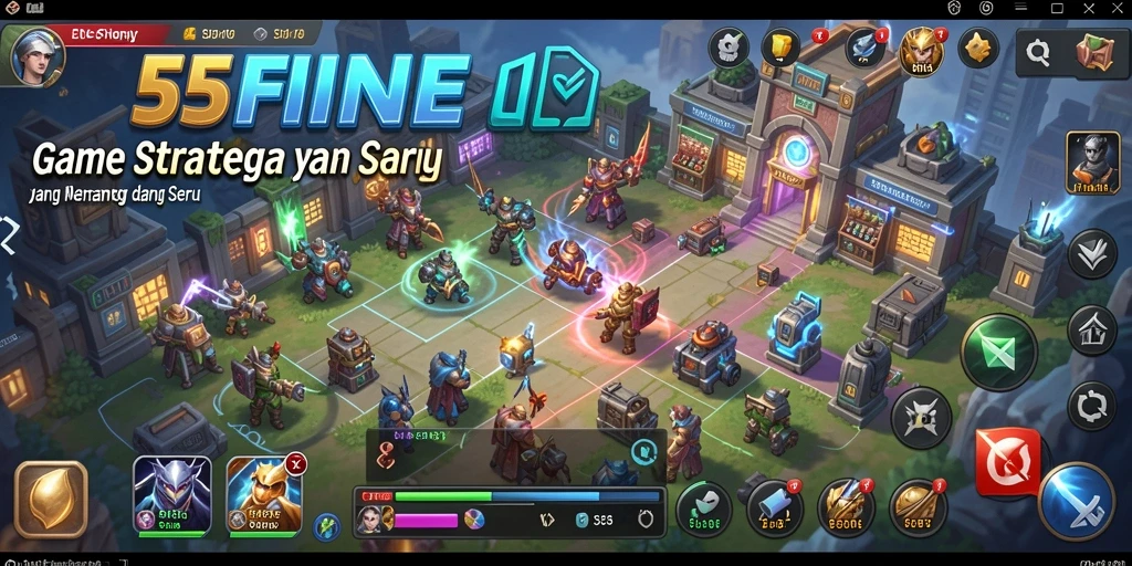 Tampilan antarmuka yang menarik dari 55FIVE dengan fungsi strategis.
