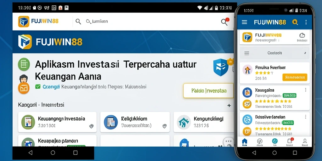 Tampilan antarmuka aplikasi FUJIWIN88 yang modern dan fungsional.