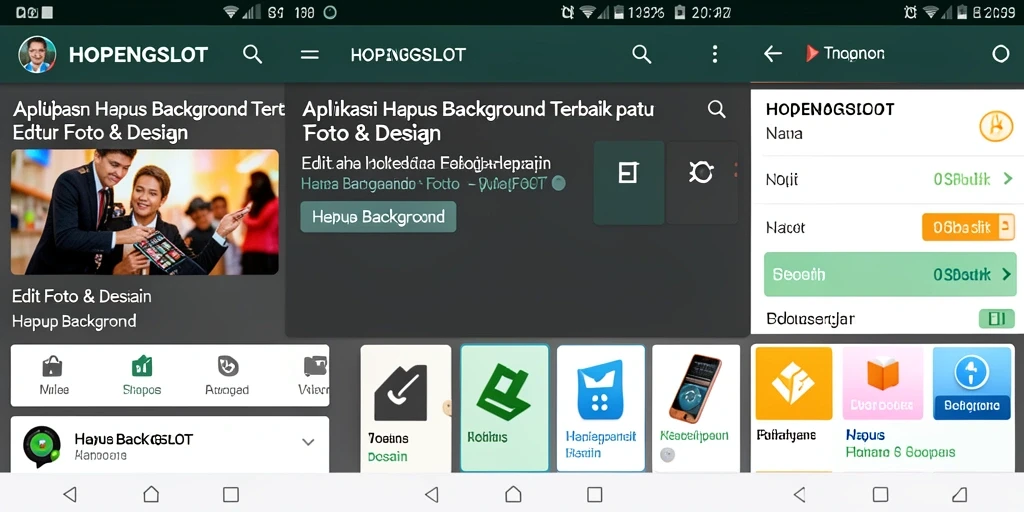 Antarmuka HOPENGSLOT menampilkan fitur hapus background yang sederhana dan efektif.