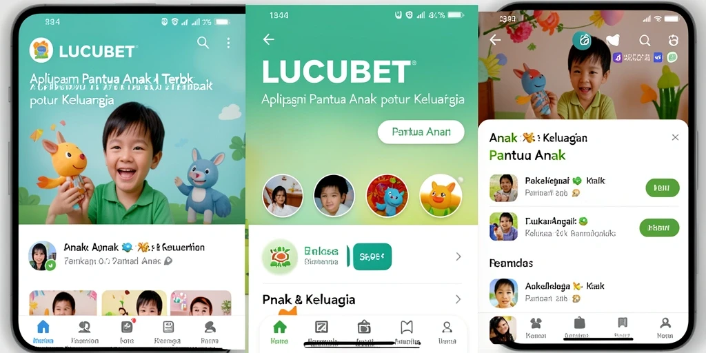 Antarmuka LUCUBET yang memudahkan pemantauan aktivitas anak.