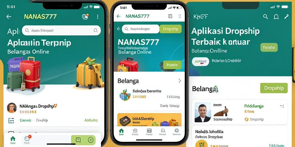 Tampilan antarmuka NANAS777 yang intuitif untuk dropship.