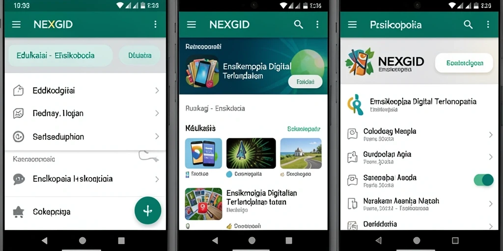 Antarmuka NEXGID yang intuitif dan mudah digunakan.