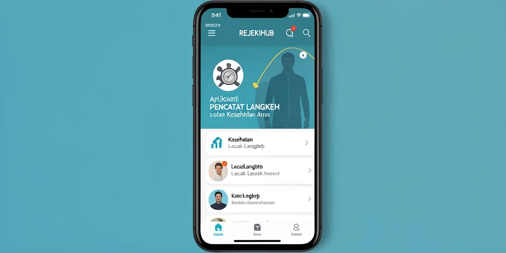 Tampilan antarmuka REJEKIHUB yang sederhana dan informatif.