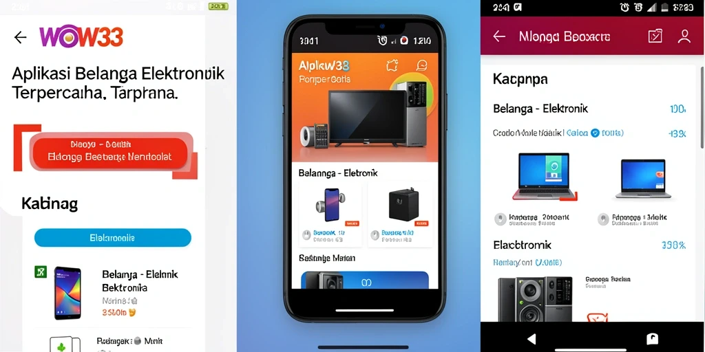 Tampilan aplikasi WOW33 yang modern dan intuitif.