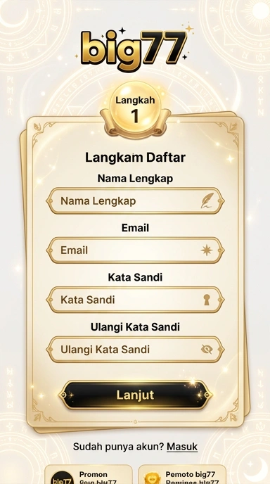 Cara Mudah Membuat Akun Big77 di Android